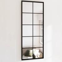 vidaXL Espejo de Pared Metal Negro Tocador Maquillaje Colgante Baño Dimensiones 40 x 40 cm,  20 x 50 cm,  60 x 40 cm y mas - details 0