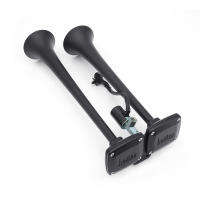 Bocina De Aire Electrónica Super Fuerte Dual Bocina Negra 12V 24V Para Coches Camiones Motos Y Vehículos Metal ABS - details 9
