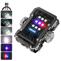 Linterna LED De Alta Brillo Portátil Mini Llave De Fuente Dual Para Camping Pesca Herramienta Multifuncional Luz Torcha - details 9