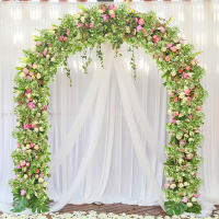 Guirnalda De Rattan De 175cm Con Flores De Bebé Artificial Gypsophila Planta Falsa De Plástico Para Arco De Boda Decoración De Jardín De Interiores - details 2