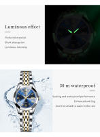 Reloj De Cuarzo De Lujo OLEVS Para Parejas Reloj Elegante De Hombre Y Mujer Calidad Superior Con Dial Luminoso Resistente Al Agua Regalo Ideal Para Novios - details 14