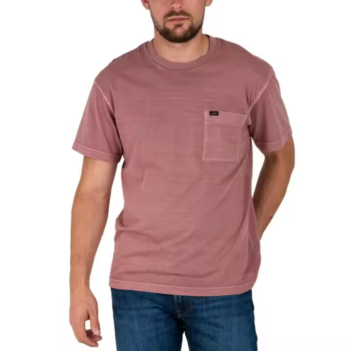 Lee - Estilo Casual - Camiseta de manga corta Rosa con bolsillo - 112341721 - 1