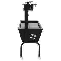 vidaXL Espetón de asado/barbacoa eléctrica de acero inoxidable - details 2