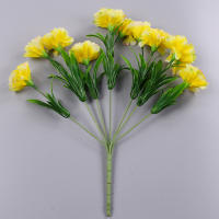 10 Cabezas De Carnaciones Artificiales En Colores Variados Decoración De Hogar Para Bodas Y Festivales Flores De Seda Bellas Y Realistas - details 5