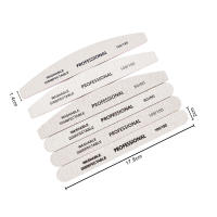 Kit Profesional De Archos Para Uñas 3/5/10pcs Sandía Negra 80/100/180 Grados Lijadores De Uñas De Acrílico Para Pulir Y Esmalte - details 1