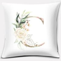 Funda De Cojín Suave De Piel De Durazno 45x45cm Serie De Letras Decoración Para Sofa Oficina Hogar Cubierta De Almohada Regalo - details 4
