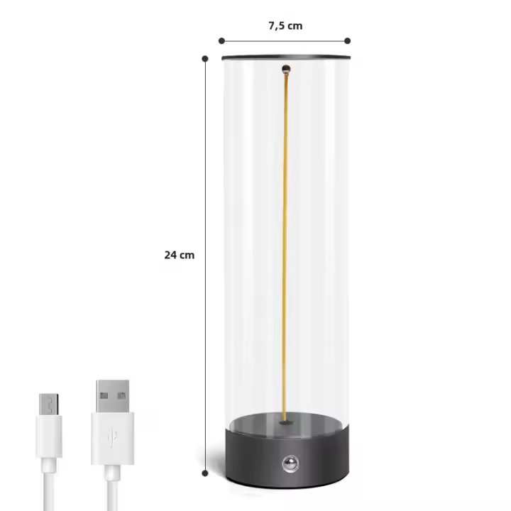 Lámpara De Mesa LED Magnética Creativa Y Minimalista Recargable Control Táctil Luz De Ambiente Para Decoración De Dormitorio Y Bordes De Cama - 1
