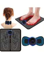 Kit De Masajeador Ems Con Almohadillas Para Los Pies Y Parches Para Masaje Corporal Herramienta De Relajación Y Descanso - details 0