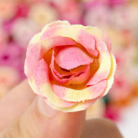 20/50Pcs Rosas Artificiales 2CM Flores Falsas Para Decoración De Hogar Jardín Bodas DIY Scrapbook Guirnalda Regalo Accesorio - details 5