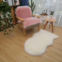 Alfombra De Cuero De Oveja Falsa Antideslizante Suave Alfombra De Pelo Largo Pelo Fluffy Shaggy Para Dormitorio Decoración De Hogar Protección Del Piso - details 0