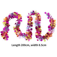 Guirnalda De Eucalipto Falso De 70.8'' Con Flores Blancas Lush Decoración Perfecta Para El Hogar Y Fiestas Uso Exterior Y En Pared - details 3