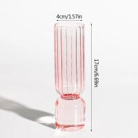 Vaso De Cristal Transparente Con Rayas Para Flores Y Planta Pot De Cultivo En Agua Decoración De Mesa Para Bodas Y Fiestas - details 10