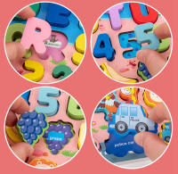 Juguetes De Madera Montessori Para Niños Tablero Ocupado Con Frutas Números Alfabeto Animales Y Tráfico Juego De Encaje Educativo Para Preescolar - details 6