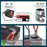 Inversor de corriente de 4000W y 3000W,  Inversor de corriente enchufe de transformador de CC de 12V a ca de 220V y 230V con 4 puertos USB,  Inversor de corriente enchufe de europeo de carga con pantalla LED, Inversor de corriente - details 5