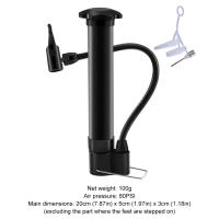 Bomba De Aire Para Bicicleta Manual 80PSI Inflador De Neumáticos De Valor Schrader Ligero Para Carretera Y Montaña Bomba De Balones - details 7