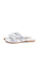 Paloma Wang Sandalias planas para mujer con tiras cruzadas de strass - details 7