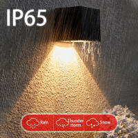 Lámpara De Pared Solar LED Exterior IP65 Impermeable Con Sensor De Luz Para Jardín Patio Balcón Decoración De Valla Moderno - details 6