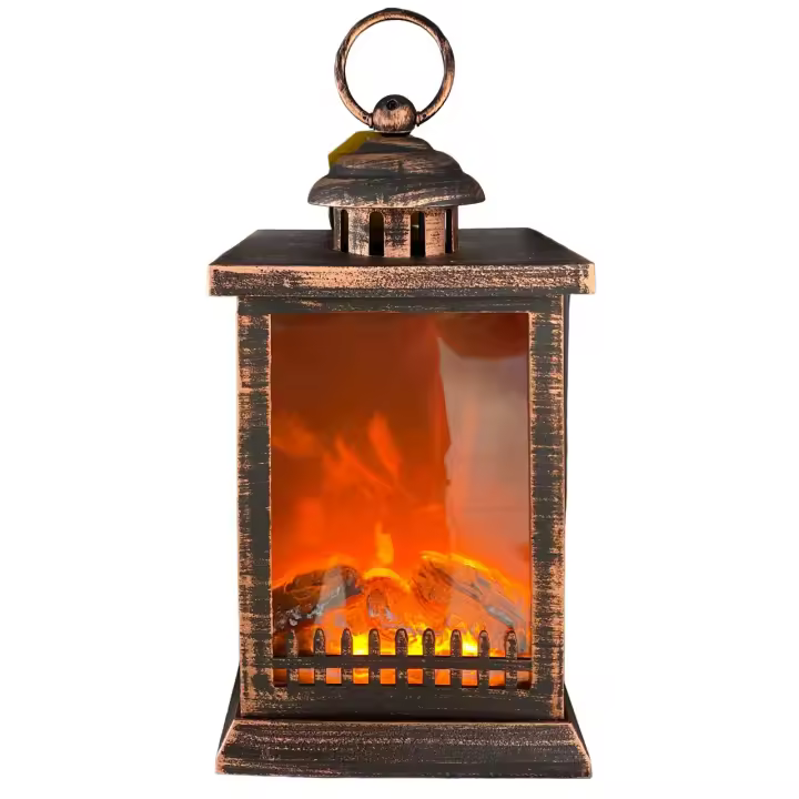 Chimenea artificial con luz led para decoración hogar interior Navidad - 1