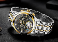 Reloj De Pulsera Automático LIGE 2024 Para Hombre Lujo Deportivo Resistente Al Agua Con Tourbillon Y Funciones Adicionales Acero Inoxidable - details 11