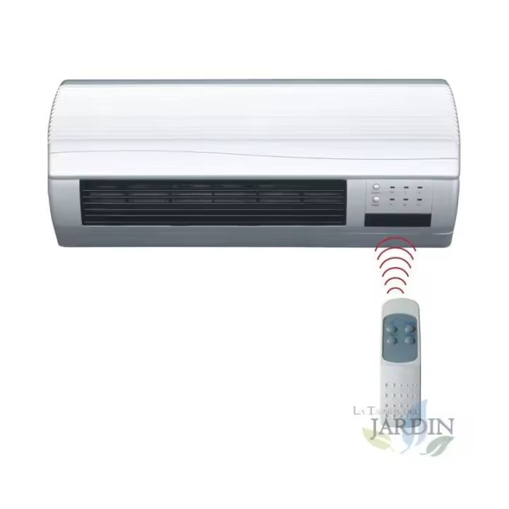 Suinga Calefactor de Pared Eléctrico con Ventilador y Mando a Distancia 1000W-2000W - 1