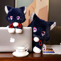 Muñeco De Peluche Gato Anime Genshin Impact Wanderer Mascota Scaramouche Juguete Para Niños Muñeco De Cosplay Regalo De Peluche Suave Para Adultos Y Niños - details 11