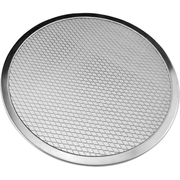 Rack de aluminio para hornear pizza, sartenes y sartenes de pizza para parrilla de barbacoa (13 pulgadas) - 1