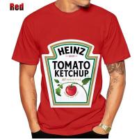 Camiseta De Tomate Heinz Moda Verano Para Hombres Y Mujeres Estilo Casual Hip-Hop Cuello Redondo Manga Corta Top Transversal - details 2