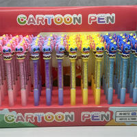 Bolígrafo De Punto De Lápiz Disney Stitch 12/48pcs Anime Lindo Diamante Color Lilo & Stitch 0.7mm Azul Para Estudiantes Regalo De Papelería - details 1