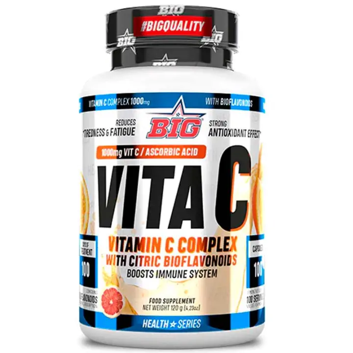Vita C 1000 BIG - Potente Antioxidante, Neutraliza Sustancias Tóxicas, Protege Membranas Celulares - 1