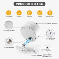 Lámpara De Pared LED Con Control Remoto Y Luz USB Recargable 3 Colores Dimmer Para Iluminación De Dormitorio Y Bedside - details 5