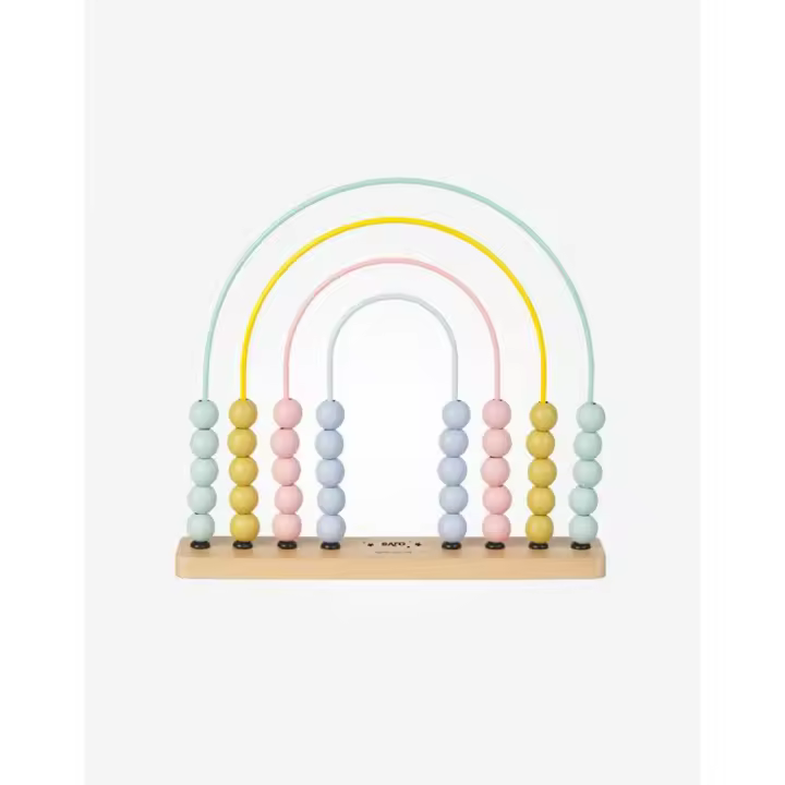Saro baby | Abaco arcoiris | Perfecto para jugar el niño | Perfecto para regalo | Es de madera - 1