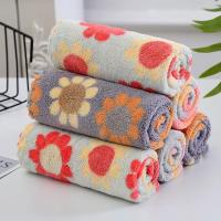 4Pcs Paños De Limpieza Para La Cocina Suaves Y Absorbentes De Felpa Coral Tela De Sastre Solapa De Girasol Toallas De Limpieza Doméstica 30X30CM - details 9