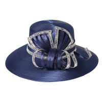 Sombrero De Encaje Blanco Elegante Para Mujer Con Lazo Satinado Para Boda Y Occasiones Formales Sombrero De Iglesia Derby - details 16
