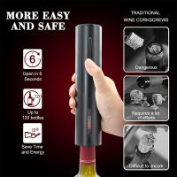 ABREVIABRAS FLYMUYU Rechargeable Electric Wine Opener Automático Con Corte De Película De Aluminio Para Amantes Del Vino Regalo Para Bar - details 2