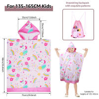 Toalla De Baño Infantil Con Capucha Microfibra Para Niños Ropa De Baño De Playa Y Cambio Tamaño Mini Estampado Animal - details 8