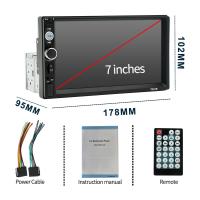 Radio De Coche Universal 7 Pulgadas 1DIN Multimedia Touch Screen Mirror Link FM AUX Entrada USB TF Estéreo MP5 Con Reproductor De Vídeo - details 16