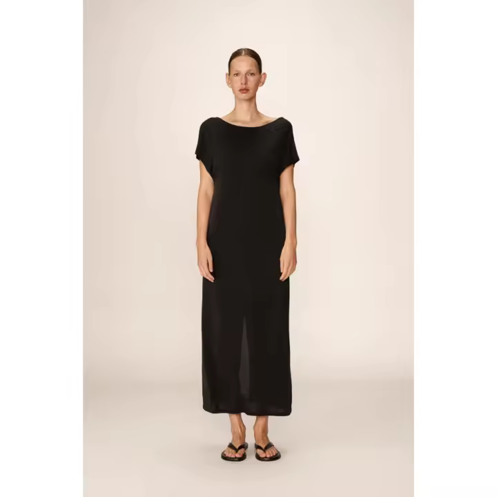 Grace And Mila Vestido Largo Peace Antracita - 1