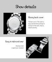Reloj De Hombre LIGE Lujo Acero Inoxidable Deportivo Militar Resistente Al Agua Grande Cuarzo Reloj De Pulsera Moda Casual Con Segundero Luz Táctica Resistente Al Choque Manos Luminosas Fecha Completa - details 12