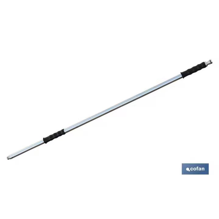 COFAN - Barra de metal para cepillo lavacoches con enchufe rápido grande - 1