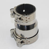 Conector De Reducción De Tubo De Escape Universal Para Coche Acero Inoxidable 54mm a 66mm Diámetro Exterior Pieza Individual - details 3