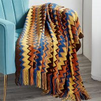 Manta Boho Azteca Baja Estilo Geométrico Tapiz Colgante Para Sofa Cubierta Slipcover Decorativa De Poliéster/Celulosa Manta Portátil Para Adultos - details 11