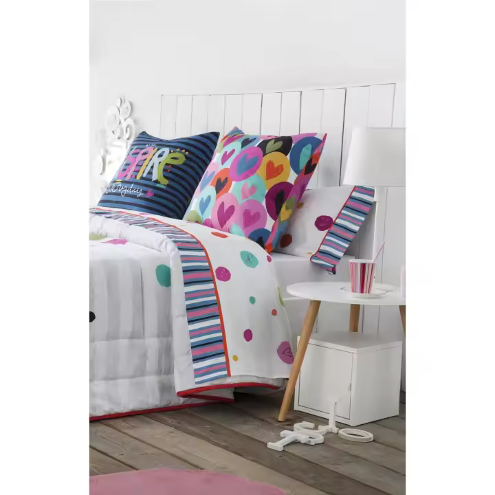 JVR - Sabana modelo JOY - Tejido 100% Algodón - Estampado digital - Fabricado en España - Cama 90/105/135/150 - 1