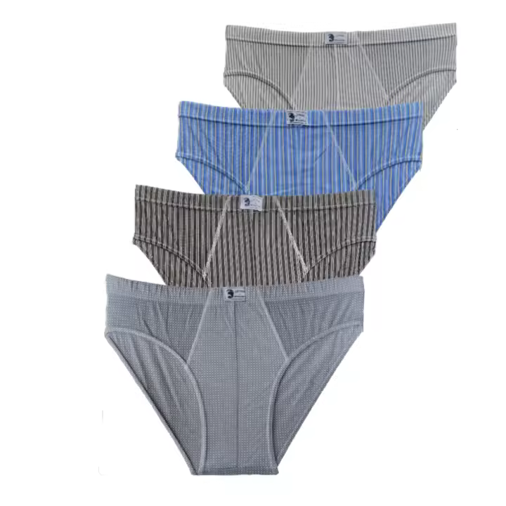 Pack de 4 Slip de hombre algodon estampados. Desde la M hasta la 3XL. Cómodos, suaves y confortables para todo el día. Calzoncillos para hombre - Jodmar - 1