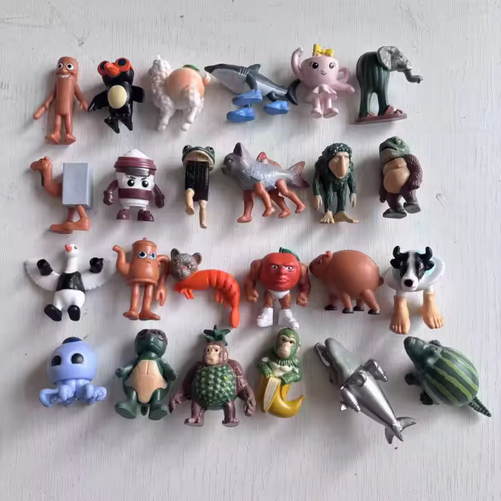 Juego De Figuras De Acción AI-generadas Shanhaijing 24pcs Set Delfín TungTungTung Sahur Animales Marinos 3-5cm Para Niños Y Coleccionistas - 1
