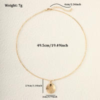 Encanto Collar con colgante geométrico de moda para mujer, con letras doradas y mariposa. - details 5
