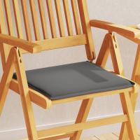 vidaXL Cojines de asiento de jardín cuadrados 2 uds taupe 45x45x2 cm en color Taupé/Crema/Antracita y más | acolchados duraderos para sofás de jardín terraza exterior - details 2
