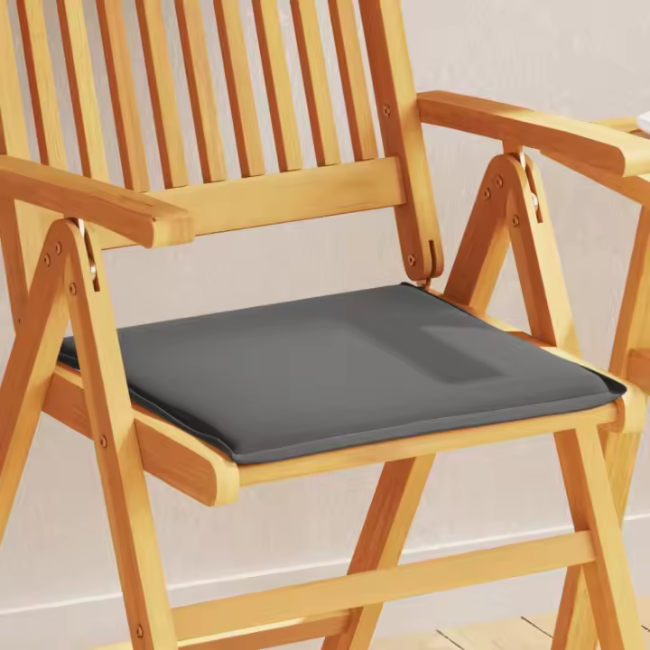 Fundas ASIENTO DE Jardín cuadrados 2 UDS antracita 45x45x2 cm - 1