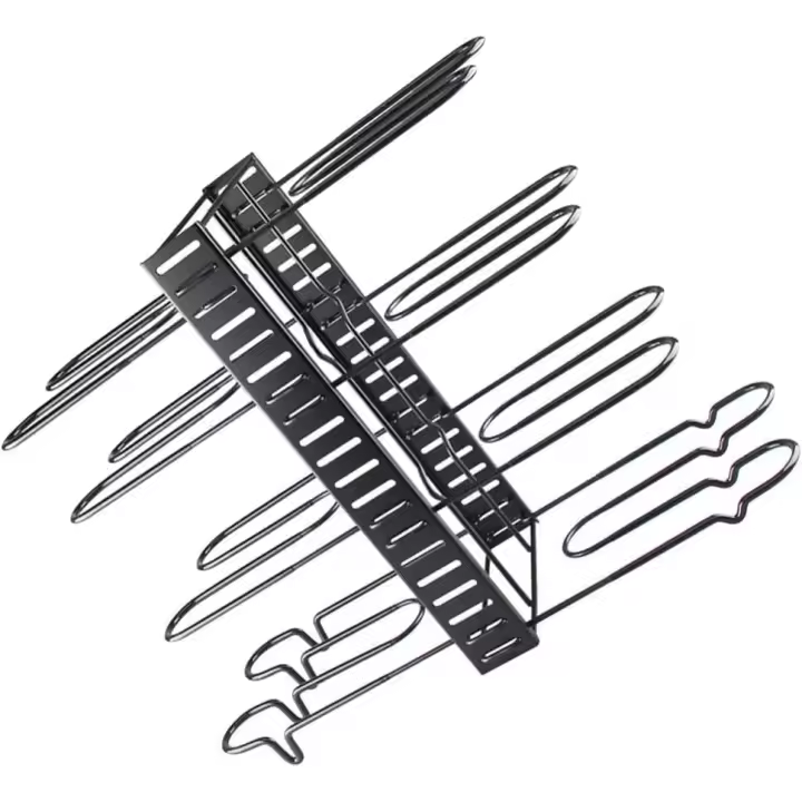 Plegado de varias capas ollas y sartenes organizador de rack Pan Pot titular de la tapa de la pantalla de almacenamiento de utensilios de cocina bandeja de soporte para gabinete de cocina mostrador de la Oficina - 1