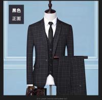 Traje 3 Piezas Para Hombre Elegante Y Moderno Conjunto De Negocios Con Chaqueta Chaleco Y Pantalones Estilo Casual Formal - details 3