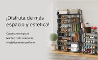 MARCTANI Zapatero GRANDE Capacidad 50 Pares - Armario Zapatero Alto y Abierto FÁCIL INSTALACIÓN - Organizador Zapatos XL Negro para Recibidores de Entrada - Mueble Zapatero Metálico y Robusto - details 0